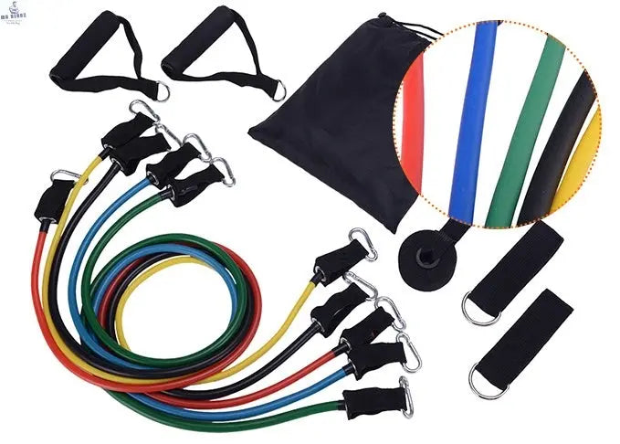 11-Piece Resistance Band Set, view 7 - MrBiggz Fitness Shop