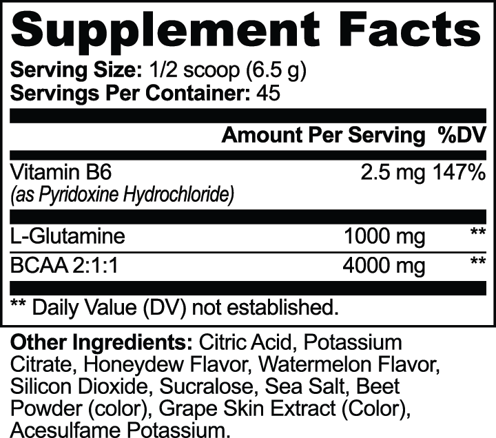 MrBiggz BCAA Recovery - Honeydew Watermelon MR. BIGGZ SHOP