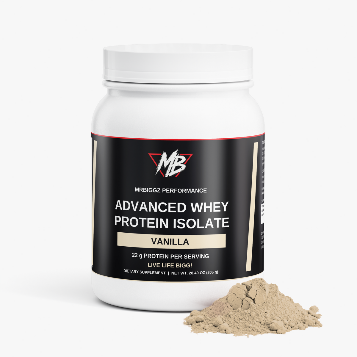 MrBiggz Performance Advanced Whey Protein Isolate - Vanilla MR. BIGGZ SHOP