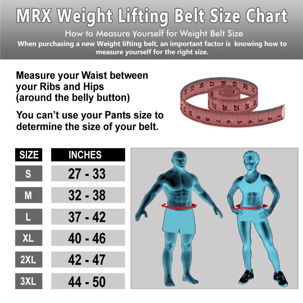 MRX Powerlifting Belts Gym Workout Leather Belt 4" Wide Unisex 10mm MRX Products