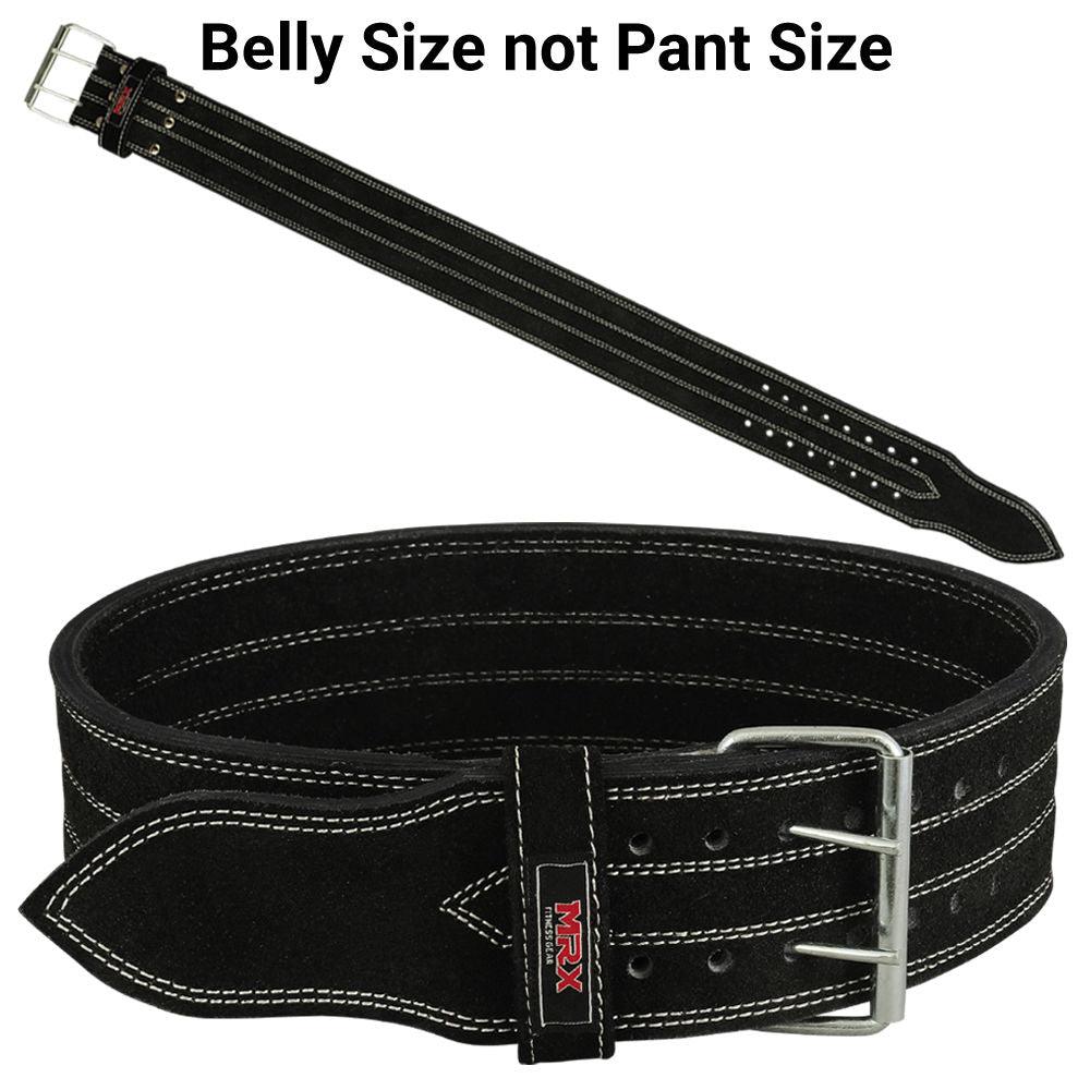 MRX Powerlifting Belts Gym Workout Leather Belt 4" Wide Unisex 10mm MRX Products