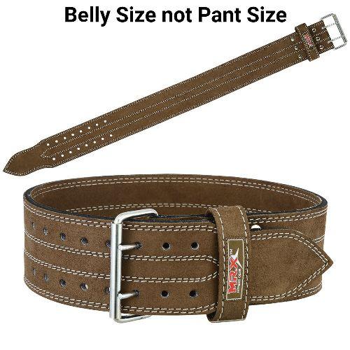 MRX Powerlifting Belts Gym Workout Leather Belt 4" Wide Unisex 10mm MRX Products