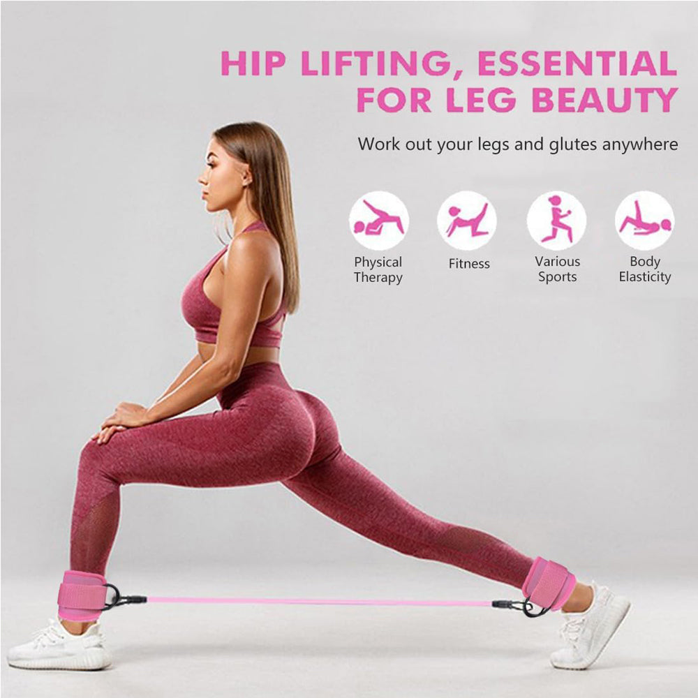 Ankle Resistance Bands With Cuffs For Women & Men,Adjustable Leg Workout Bands For Kickbacks, Booty Lift For Home Gym MrBiggz Shop