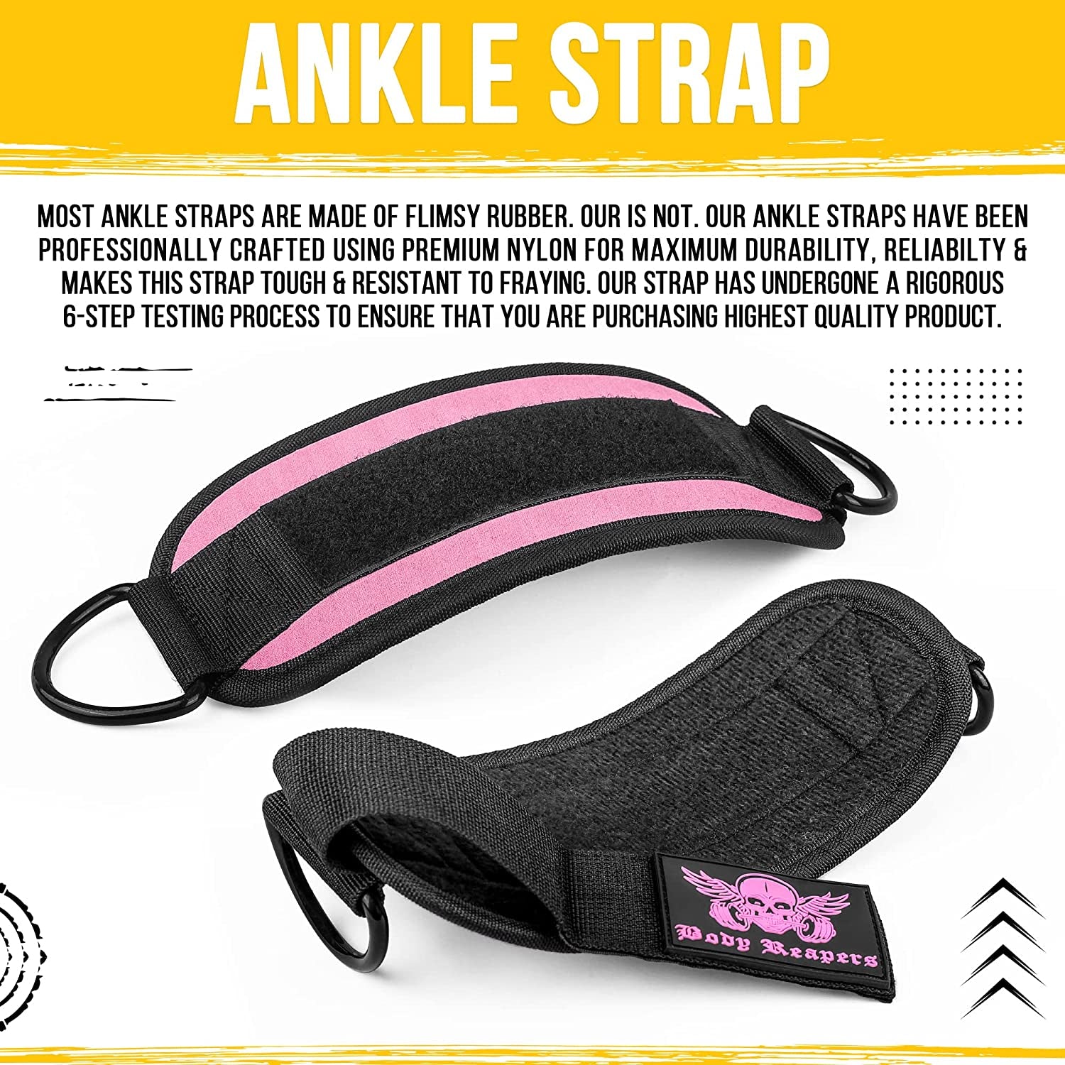 Workout Ankle Straps for Cable Machine Women, Ankle Cuff Cable Attachment, Ankle Clips for Cable Machine, Glute Kick Back Ankle Straps, Glute Workout, Lower Body Exercises