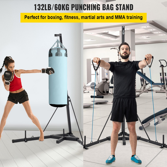 VEVOR Heavy Bag Stand - Free Standing Punching Punch Bracket Station