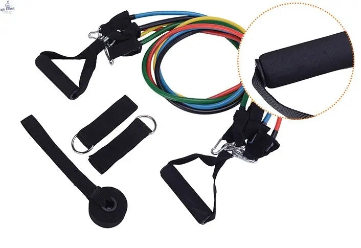 11-Piece Resistance Band Set, view 5 - MrBiggz Fitness Shop