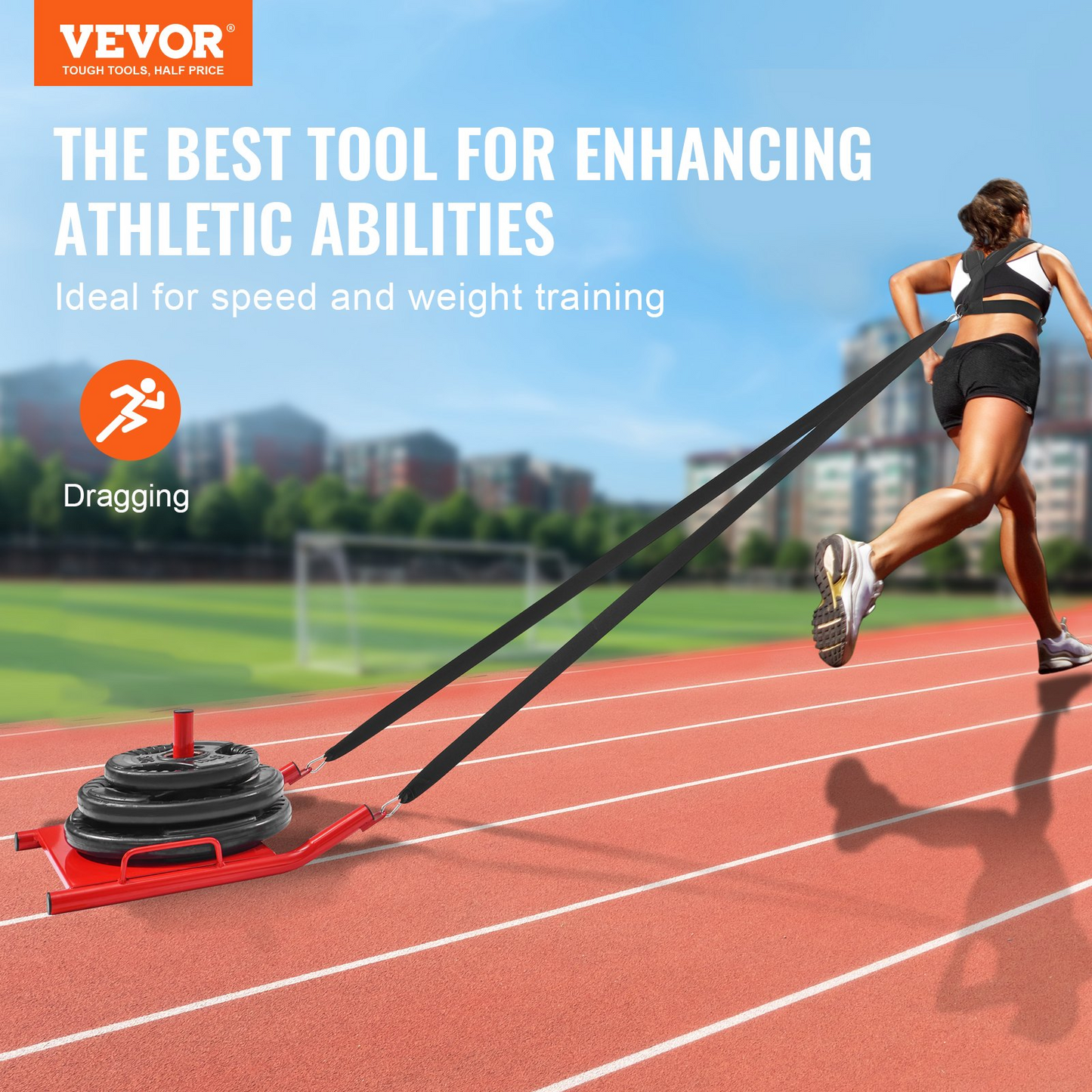 VEVOR Weight Training Pull Sled - Boost Your Speed and Strength