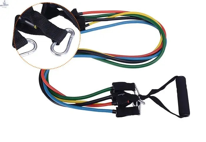 11-Piece Resistance Band Set, view 3 - MrBiggz Fitness Shop