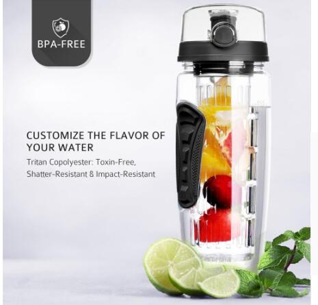 Fruit Infuser Juice Shaker Bottle.