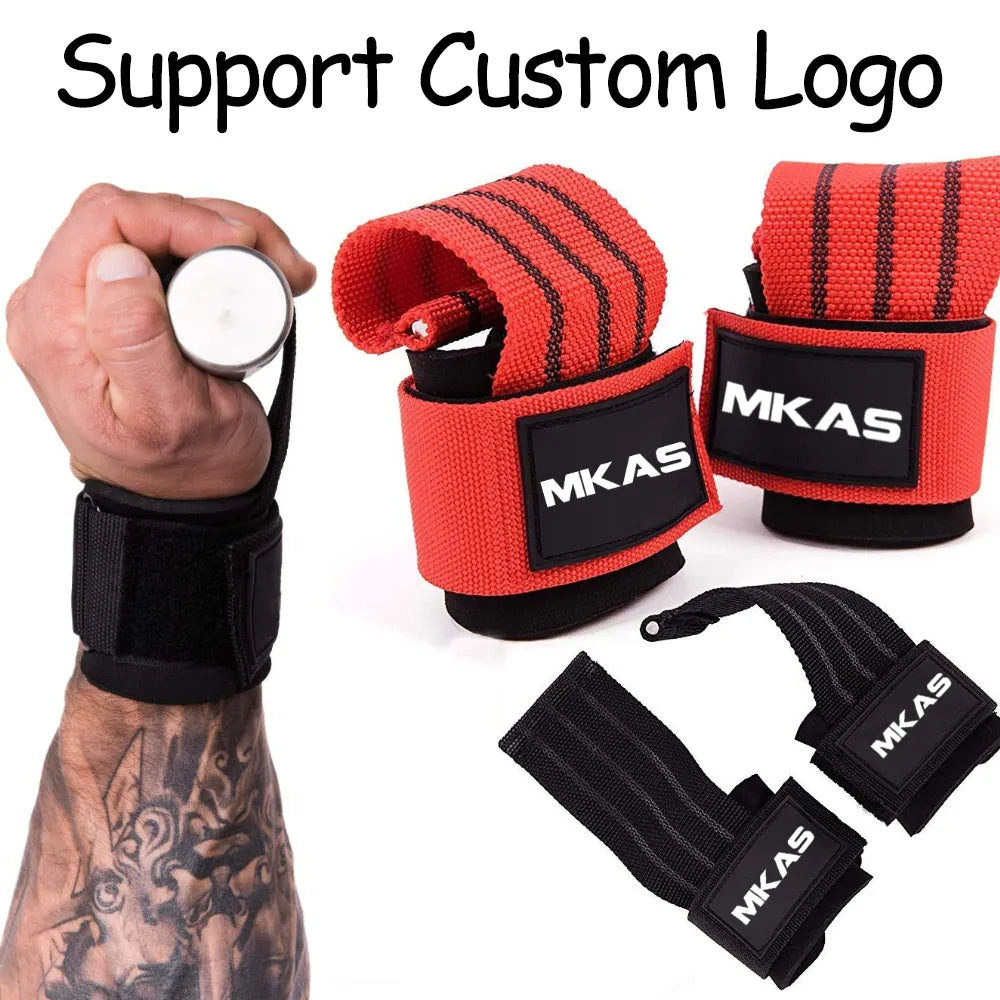 Power Lifting Straps. Deadlift Wrist Straps. Assist Gear For Pull Up Bar