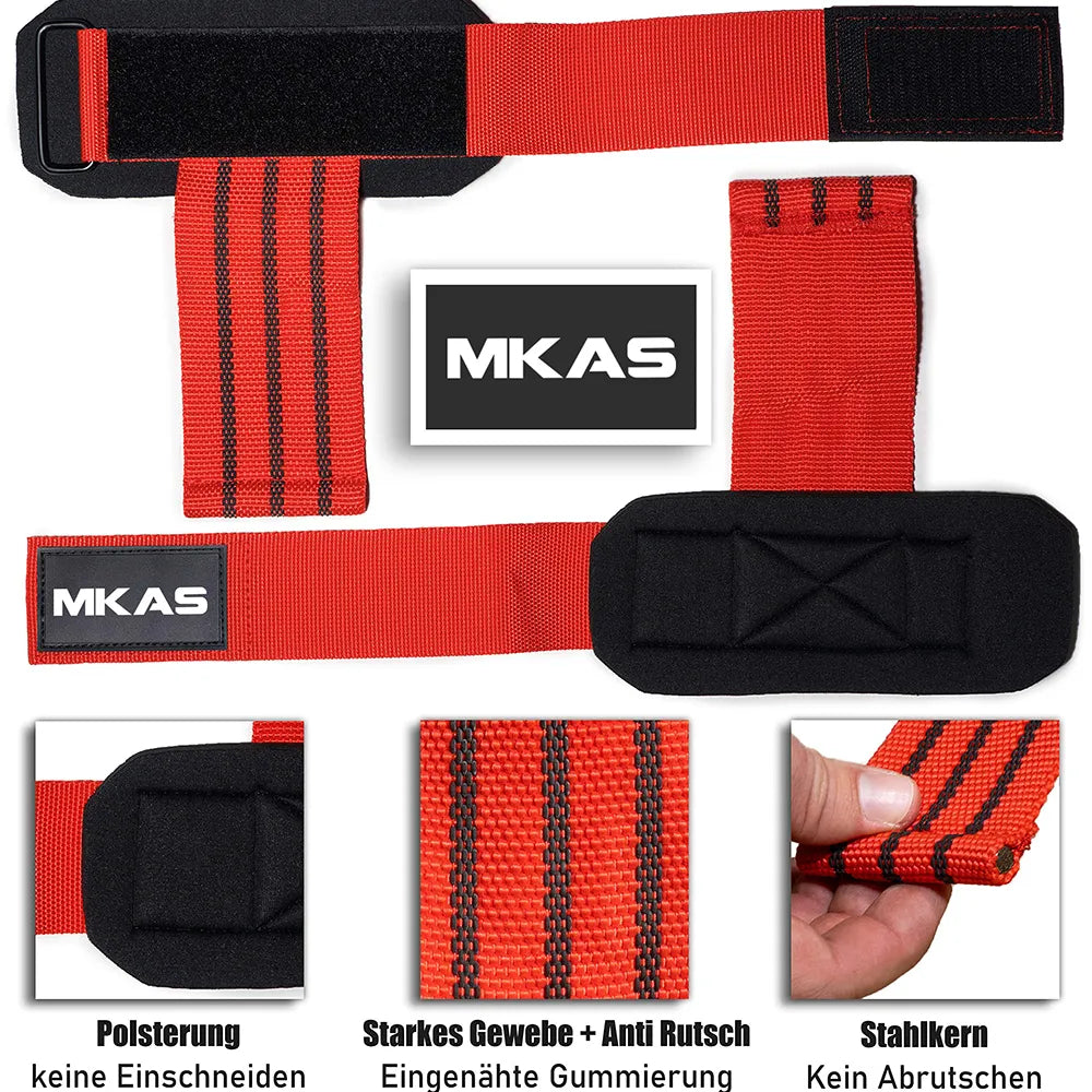 Power Lifting Straps. Deadlift Wrist Straps. Assist Gear For Pull Up Bar