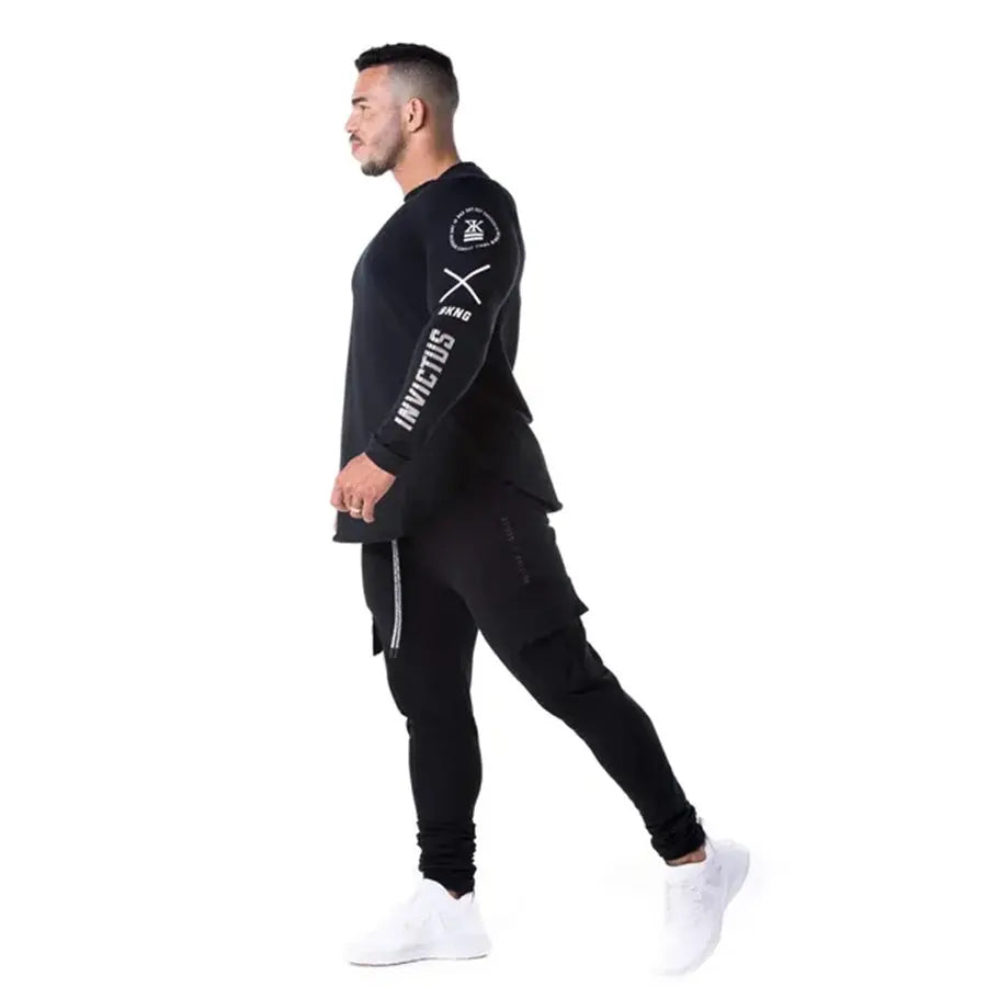 Men Skinny Long Sleeve Quick Dry Bodybuilding Clothing