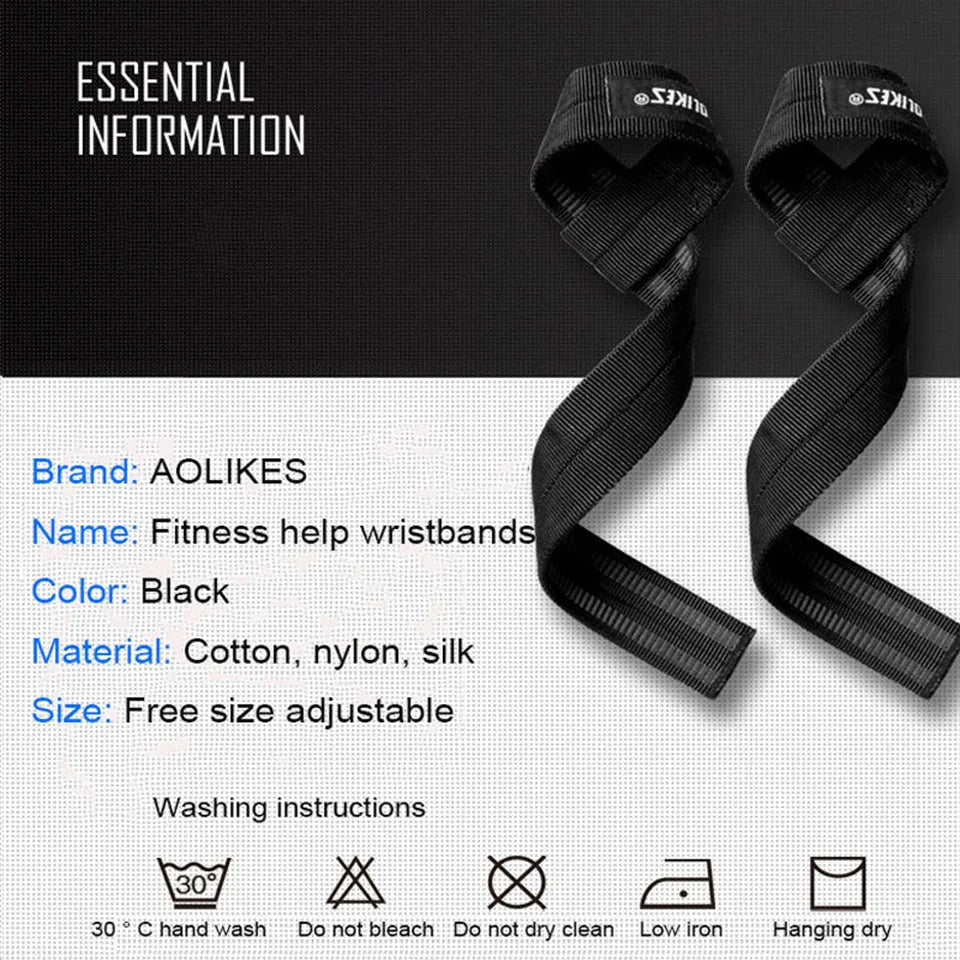 1 Pair Adjustable Wrist Support Fitness Professional Straps Wrist