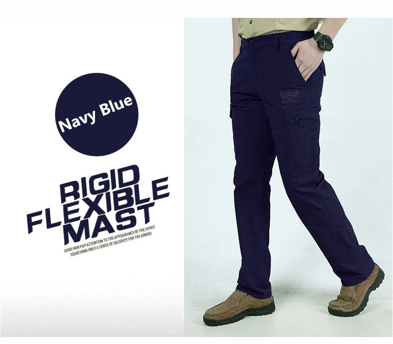 Military Long Trousers Male Waterproof Quick Dry Cargo Pants