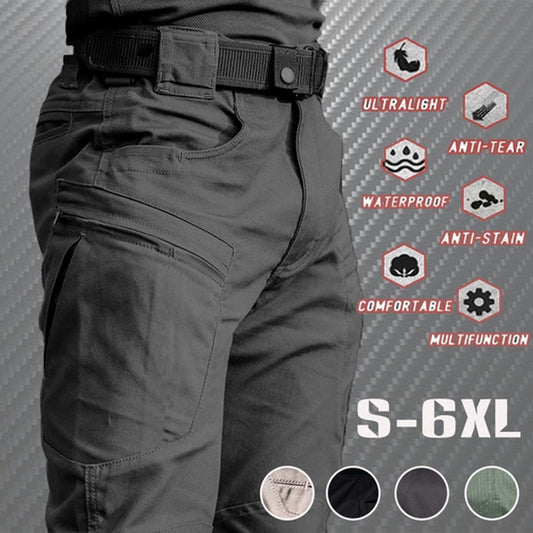 Military Long Trousers Male Waterproof Quick Dry Cargo Pants