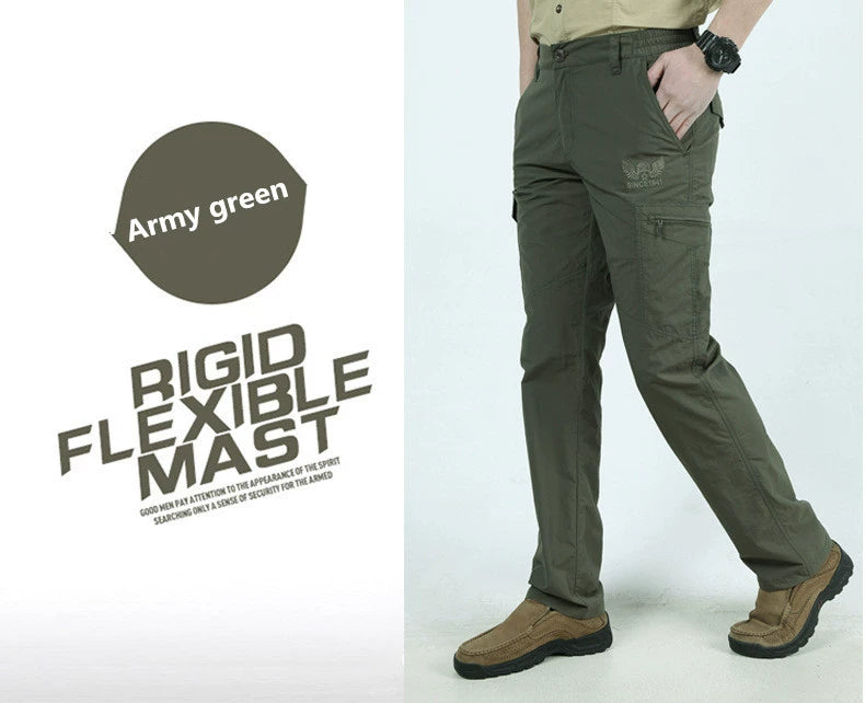 Military Long Trousers Male Waterproof Quick Dry Cargo Pants