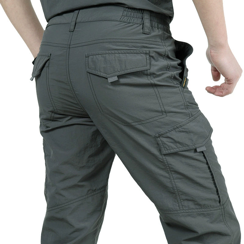 Military Long Trousers Male Waterproof Quick Dry Cargo Pants