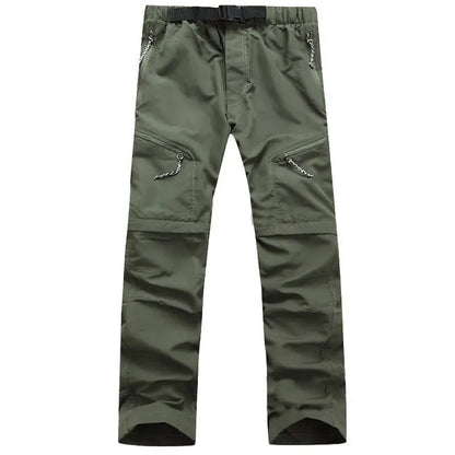 New Men'S Fashion Convertible Quick Dry Zip Outdoor Hiking Pants Jogging Running Breathable Trousers Shorts