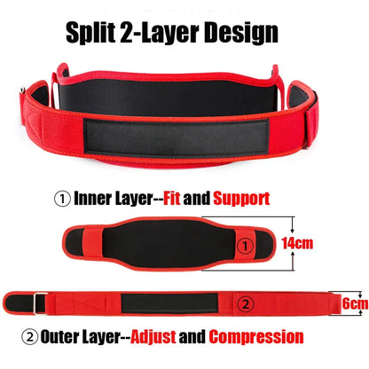 Valeo Weight Lifting Belt With 2-Layer Design Technology.