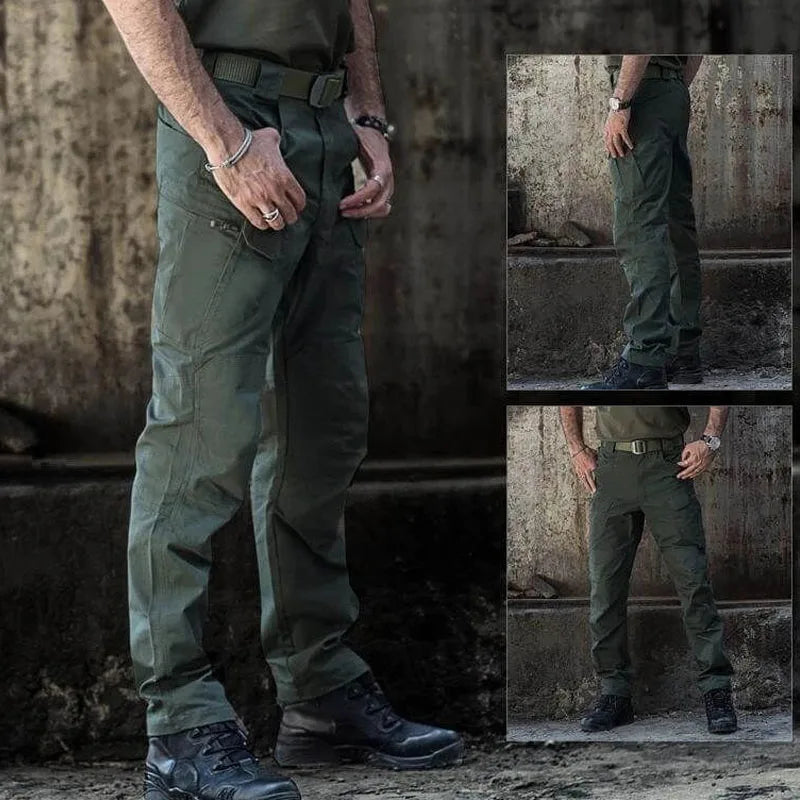 Military Tactical Pants Mens Multiple Pocket Waterproof Cargo Trousers Male SWAT Combat Breathable