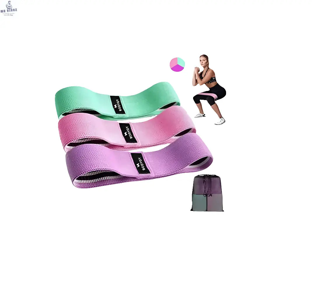 3-Piece Hip Circle Resistance Bands, view 1 - MrBiggz Fitness Shop