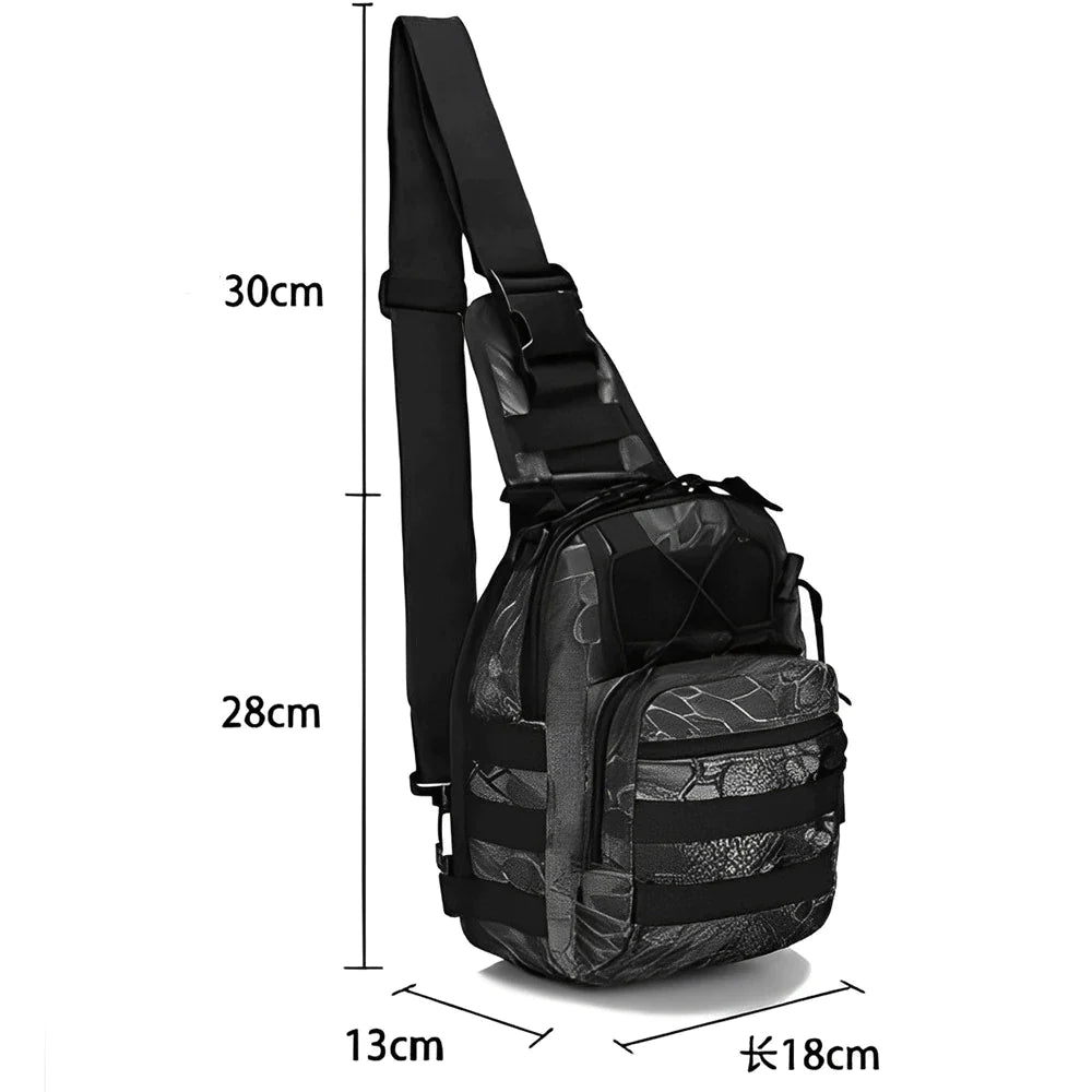 Mens Backpack Tactical Sling Shoulder Bag Molle Travel Chest Pack Outdoor Hiking