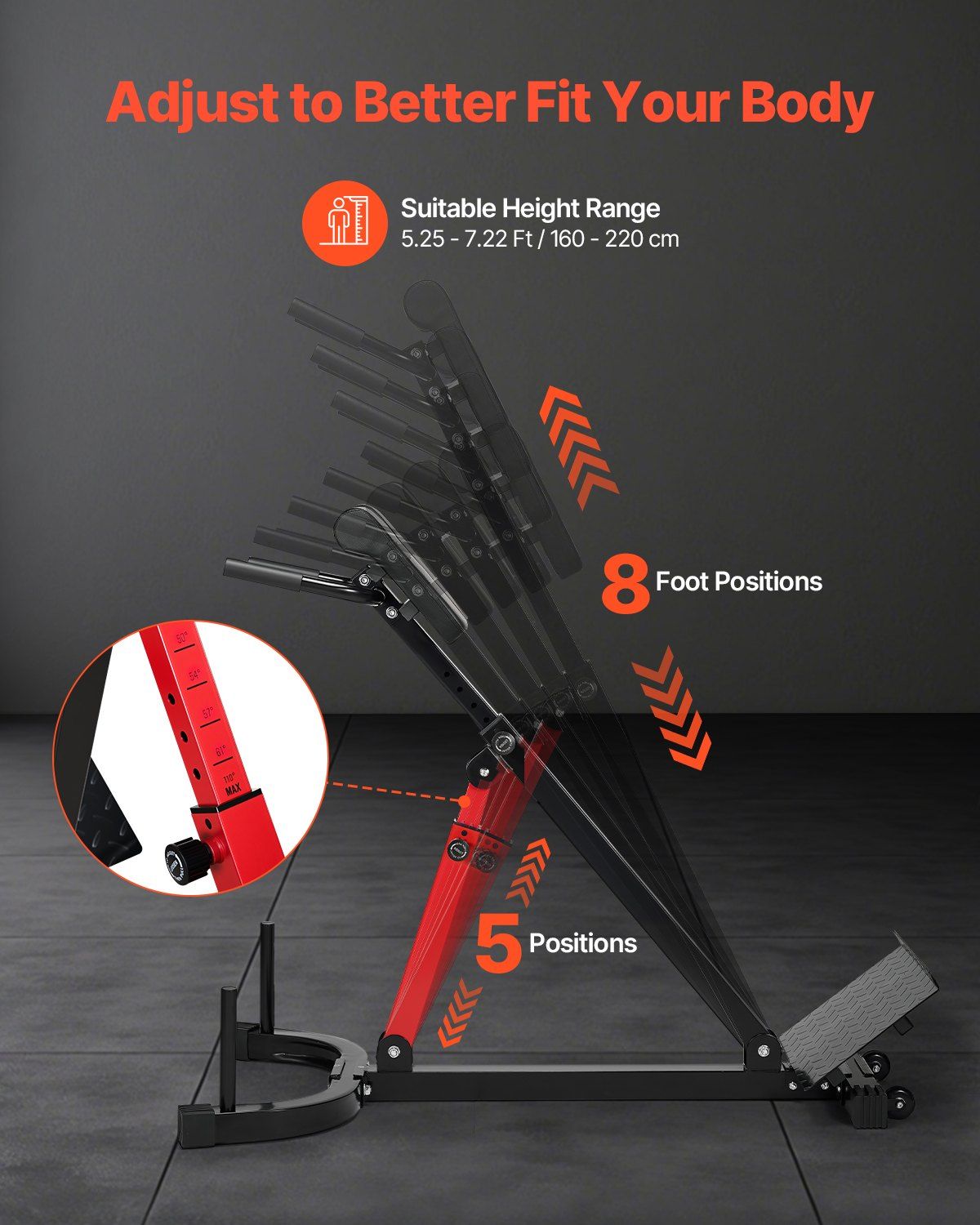 Adjustable Roman Chair Hyperextension Bench, view 4 - MrBiggz Fitness Shop