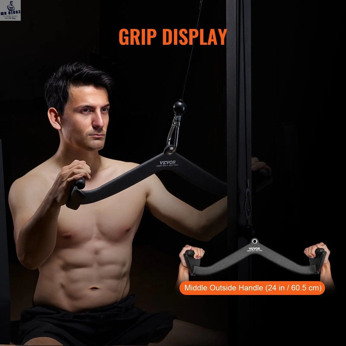Lat Pulldown & Tricep Cable Attachment, view 5 - MrBiggz Fitness Shop