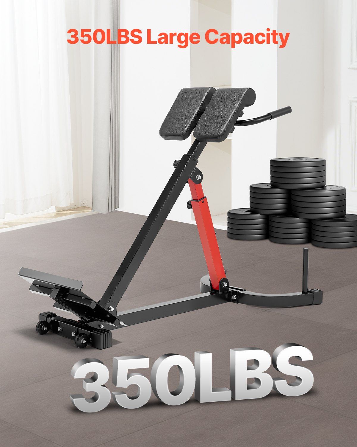 Adjustable Roman Chair Hyperextension Bench, view 3 - MrBiggz Fitness Shop