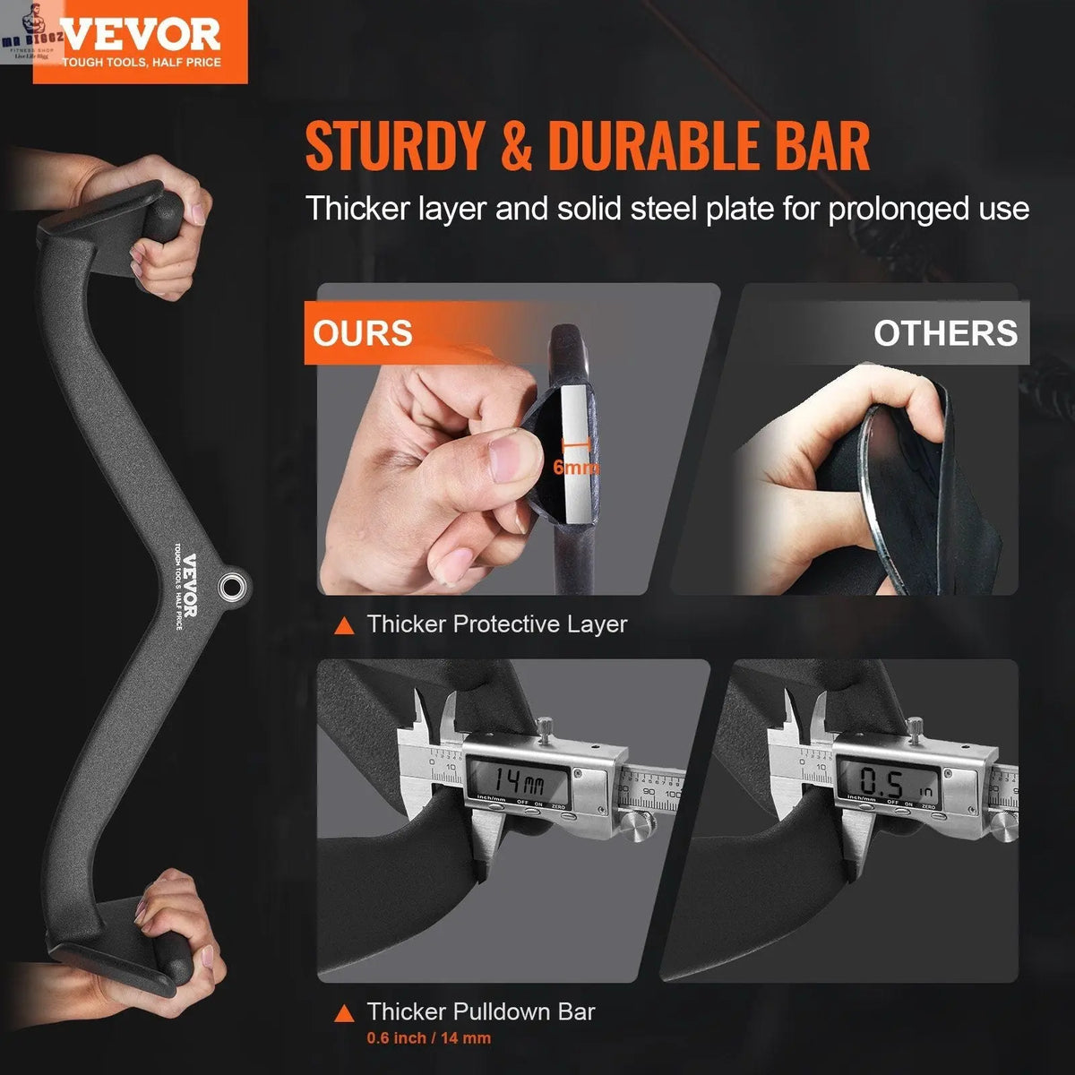 Lat Pulldown & Tricep Cable Attachment, view 2 - MrBiggz Fitness Shop