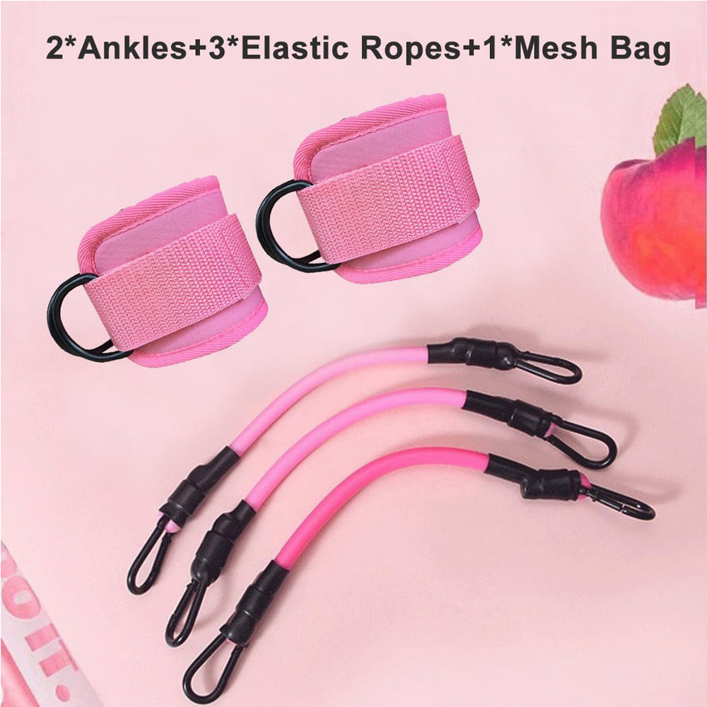 Ankle Resistance Bands With Cuffs For Women & Men,Adjustable Leg Workout Bands For Kickbacks, Booty Lift For Home Gym MrBiggz Shop