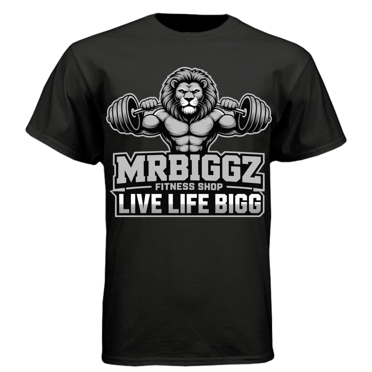 King of the Iron Jungle Gym Tee in Black - MrBiggz Fitness Shop