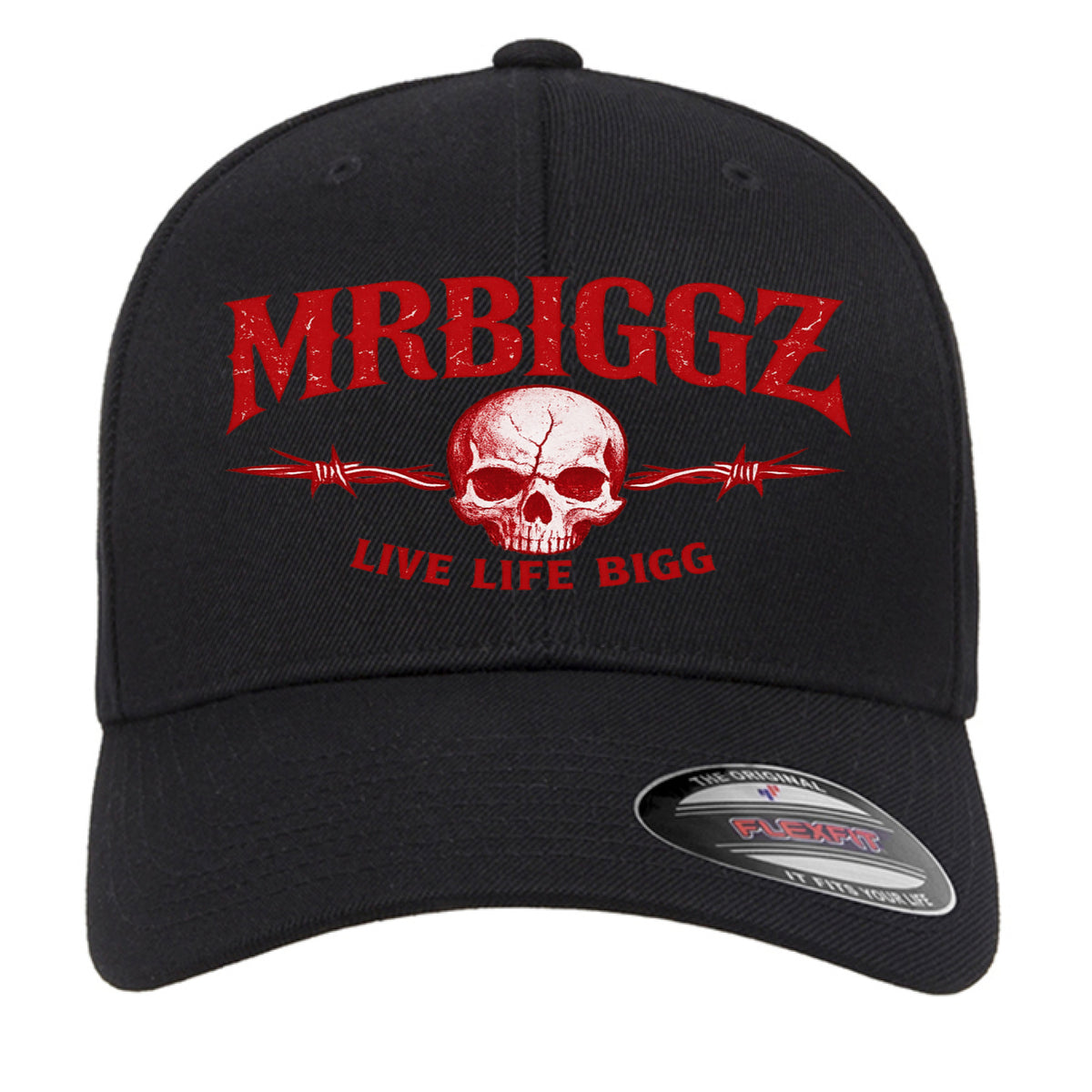 MrBiggz FlexFit Gym Hat in Black - MrBiggz Fitness Shop