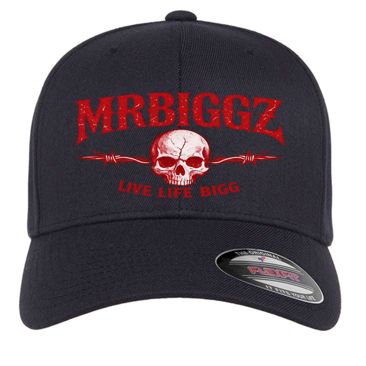 MrBiggz FlexFit Gym Hat in Dark Navy - MrBiggz Fitness Shop