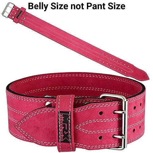 Pink 4-Inch Weightlifting Belt for Women, view 7 - MrBiggz Fitness Shop